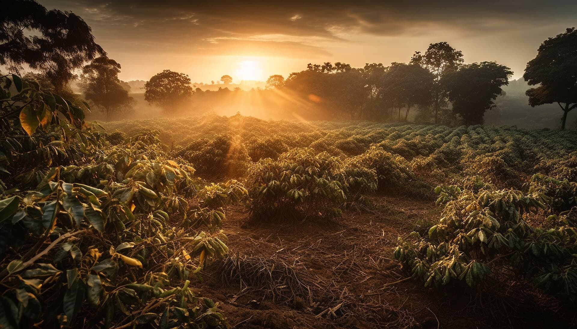 Coffee plantation landscape